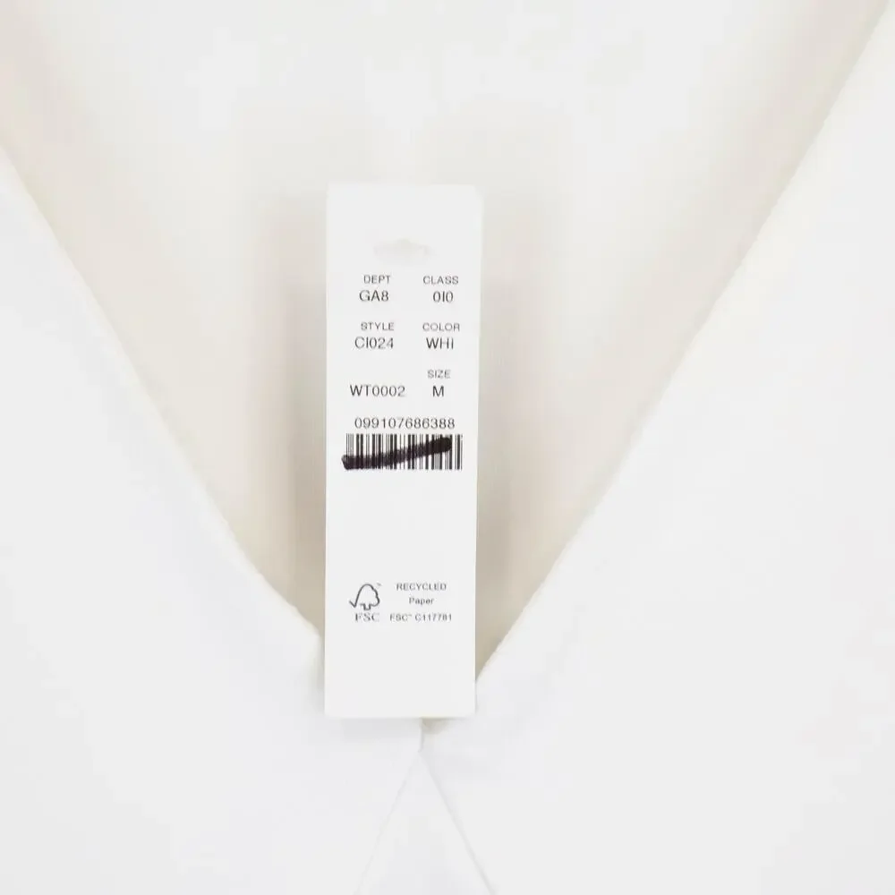 NWT J.Crew Stretch Cotton-Blend V-Neck Tank Top In White Size Medium - Picture 8 of 8